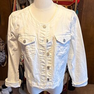 GAP Off-White Denim Jacket